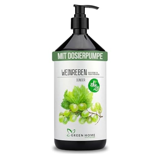 GREEN HOME LOVE NATURE®️ 1L Weinreben Dünger mit hohem Nährstoffgehalt - nachhaltiger Dünger für Weinreben einfach zu dosieren - Made in Germany