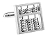 MRCUFF Abacus Really Moves Pair Cufflinks in a Presentation Gift Box & Polishing Cloth