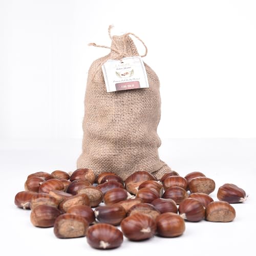 Fresh, Raw, Premium Quality Italian Chestnuts | Tender, Easy Peel,Large, Aromatic, Delicious Chestnuts | Raw Fresh Italian Chestnuts for 4 LBS