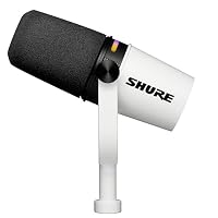 Shure MV7+ Dynamisches Podcast-Mikrofon USB-C und XLR - Weiß – Ansicht 9
