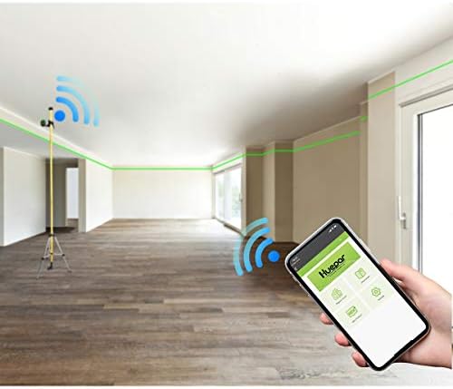 Huepar 603LP, 3D 3X 360 Laser Level Green with Bluetooth, Triple Power Supply, Switchable Cross Line Self Leveling 12 Lines, 360 Vertical/Horizontal Lines, with 3.7m Telescoping Pole & Magnetic Base