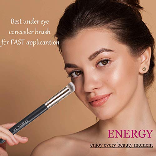 Energy Concealer Brush Under Eye Mini Angled Flat Top Kabuki Nose Contour Brush For Concealing Blending Setting Buffing With Powder Liquid Cream Cosmetic Pro Small Makeup Foundation Brushes 270 thumb #7