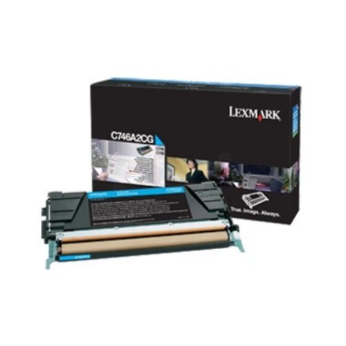 Lexmark C746A3CG cartouche cyan pour imprimante laser C746 et C748