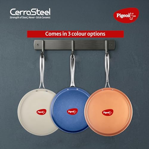 Image of Pigeon Cerrasteel 31cm Ceramic Tawa | Non-Stick| Ceramic Coated| Copper