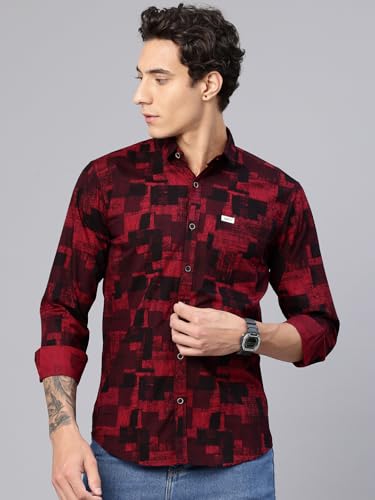 Image of Majestic Man Pure Cotton Printed Trendy & Comfortable Casual Shirt