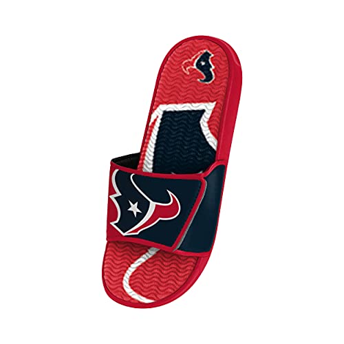 Image of FOCO mens NFL Team Logo Athletic Sport Shower Flip Flop Sandals Gel Slides