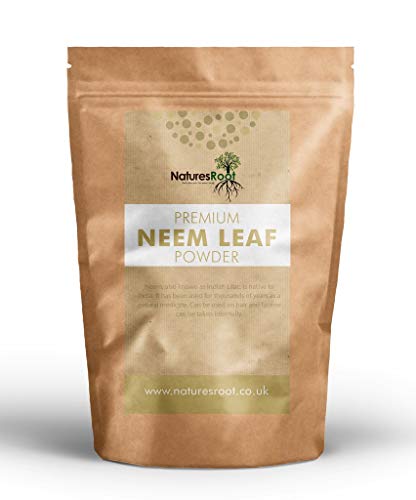 Natures Root Poudre naturelle de feuille de margousier (Azadirachta Indica) 500 g - Herbe ayurvédique pour la peau, les cheveux et le sang Cover