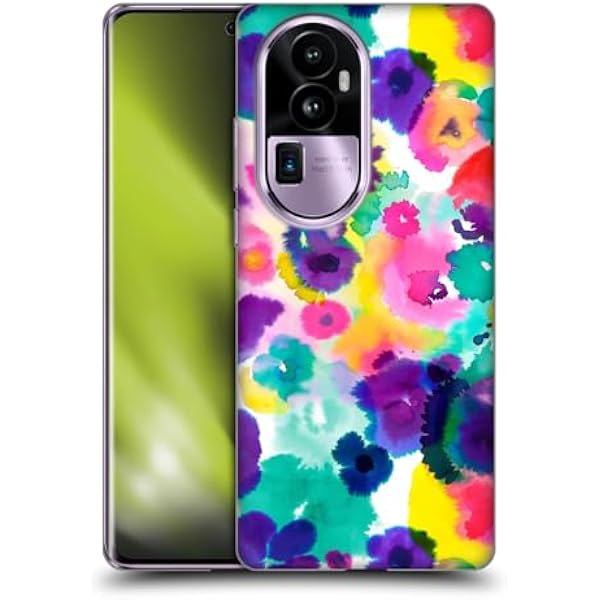 Head Case Designs Oficjalnie Licencjonowany Ninola Akwarela Wip Kwiaty Streszczenie 3 Soft Gel Case Etui Kompatybilny z Oppo Reno10 Pro+