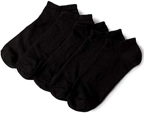 Premium Cotton Ankle Socks for Men and Women - Black colour-Pack of 5