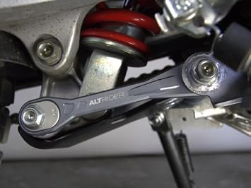 AltRider Rear Lowering Kit - Adjustable Lowering Links Compatible with Honda CRF300L Models (2021-current), Drop Links with HDP Linkage Guard - 2 Seat Height Levels for Training Aid & Confidence Boost
