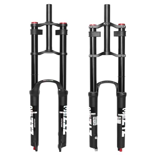 ZTZ 26/27.5/29 inch Mountain Bike Air Suspension Fork,Rebound Adjustment,180mm Travel,QR 9x100mm, 1-1/8 Straight Steerer, Ultralight Double Shoulder Design Front Fork for XC/AM MTB (Black, 26 inch) by ZTZ - Used condition - US$152.99