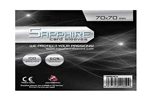 Red Glove - 100 Sapphire Sleeves Black 70 x 70 SPBLACK