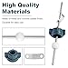 FullMayPro Lavatory Pop Up Center Piece Assembly,Pop Up Drain Repair Kit,Fits Most Popular Brands，Replacement for PS2673,PS469 and PSB327,Replacement Bathroom Sink Pivot Rod,18MM Ball, Chrome（1PC）