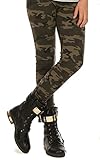  Dykmod Camouflage Mädchen Thermo Leggings Leggins Hose Militär Winter Herbst hk293 140 Khaki