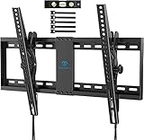 TV Wandhalterung Neigbare Halterung für 37-70 Zoll Flach&Curved Fernseher oder Monitor bis zu 60kg. Max VESA 600x400mm