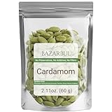Cardamom Seeds Whole (2.11 Oz) 60g | Cardamom Pods Whole Pure And Fresh | Kosher | Aromatic Essential Kitchen Herbs