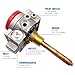 110-326 Gas Water Heater Control Valve w/Copper Probe Thermostat - Metal - Built for Durability & Precision