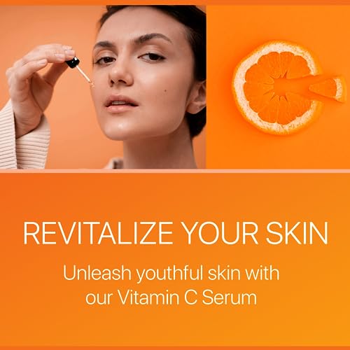 Divine Vibes 100% Pure Vitamin C Serum for Face - Face Serum for Fine Lines with Hyaluronic Acid, Vitamin E, Herbal Antioxidant Extracts - Smooth, Tight, Firm, Youthful Skin, 2 FL Oz