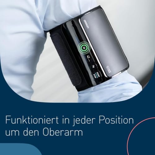OMRON EVOLV Kabelloses Oberarm-Blutdruckmessgerät mit App, 22-42 cm