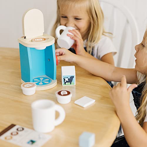 Melissa & Doug Brew And Serve Wooden Coffee Maker Set - Play Kitchen Accessories (12 -Pieces) #TOP1