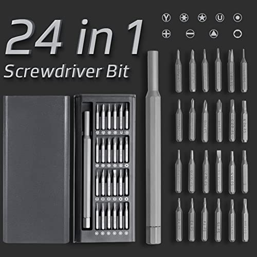 Kit de chave de fenda magnética multiuso 24 peças com alça destacável ferramentas para impressora 3d