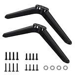 Universal TV Base Stand Compatible with Most 32 40 49 50 55 Inch TV, Black TV Stand Legs Smart TV Table Top Stand with Screws, TV Base Stand Replacement, Easy to Install