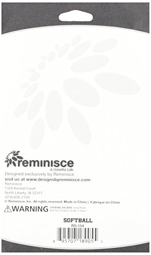 Reminisce Real Sports Dimensional Cardstock Stickers, Softball #TOP1