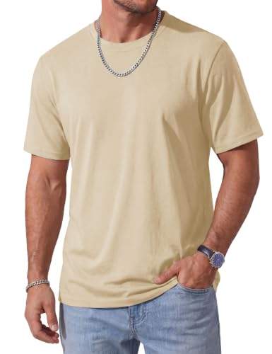 Image of MAGCOMSEN Mens T-Shirts Short Sleeve UPF 50+ Lightweight Moisture Wicking Basic Crewneck Casual Summer Cooling T Shirt