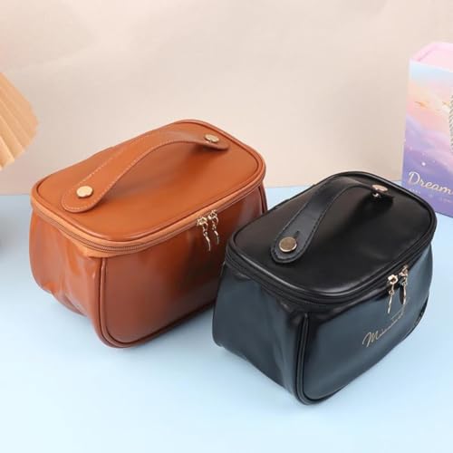 Bolsa para Maquiagem Necessaire Grande Make Pincel Feminina Organizadora de Cosméticos Preto
