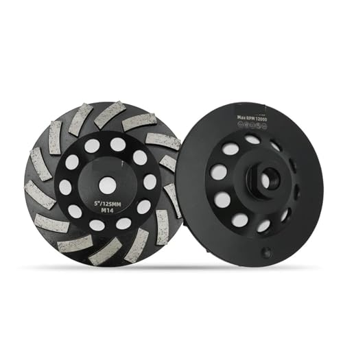 Meuleuse disque diamant 125mm M14 turbo meule ponçage surfaçage