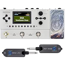MOOER GE200 Plus Wireless Guitar Pedal Electric Guitar Multieffects Plug to Play, MOOER Cloud Share, MNRS Amp and Cab Sample Files, XLR Stereo Output for Live Show