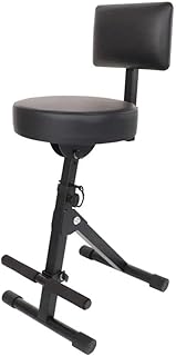 Powerpak GTR-CS 2.4Ft. Premium Guitar Playing Chair | Non-Slip Rubber Feet | Guitar Chair with Ergonomic Backrest | Cushio Price In India