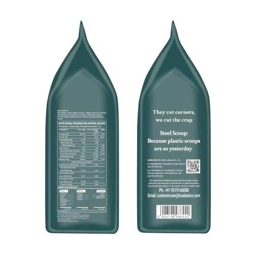 Image of TrueBasics Clean Whey Protein Powder Blend, Chocolate, 500g