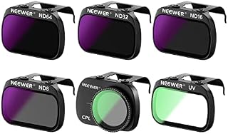 Neewer ND Filter Set Compatible with DJI Mavic Mini Mini 2 Mini SE, Mavic Mini Filters Set 6 Packs - (CPL, UV, ND8, ND16, ND32, and ND64 Filter), Drone Accessories