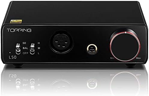 TOPPING L50 NFCA Headphone Amp SE/BAL Input 6.35mm 4 Pin XLR Output 3500mWx2 Mini HiFi Desktop Home Audio Amplifier (Black)