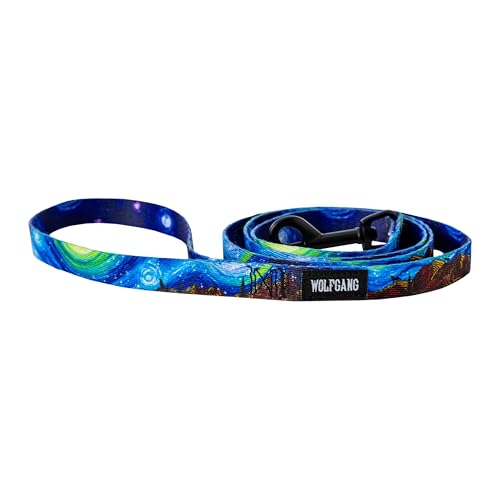 Wolfgang 5/8 Inch Venture Dog Leash Starrywolf Print Small