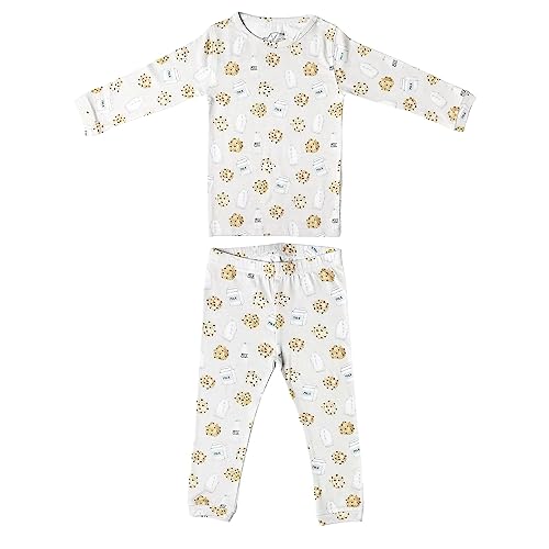 Copper Pearl Two Piece Long Sleeve Toddler Pajamas PJ Sets for Boys and Girls - Adorable Pattern Pajamas, Breathable Fabric to Keep Cool While Sleeping, Sizes 12 Months to 5T - Chip