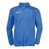 uhlsport Kinder Score Regenjacke Jacke, azurblau/limonengelb, 140