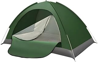 Tragbares Zelt. Ultraleichtes, kleines Zelt.Wasser-, Wind- und UV-beständig.Fiberglasgestänge.Einfach aufzubauen.Geeignet für Outdoor-Camping und Picknick.Mit Feuchtigkeitsschutzmatte (dunkelgrün)