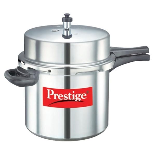 Prestige Popular Aluminum Pressure Cooker, 6.5-Liter