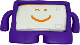 Capa Infantil Borracha Compatível Para Samsung Galaxy Tab A7 Lite 8.7'' SM-T225 T220 2021 -LILAS,EVA, Emborrachada, Leve