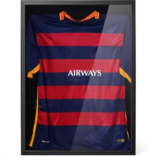 Avalo Cornice 3D - Maglia da calcio incorniciata - Nero - 60 x 80 cm