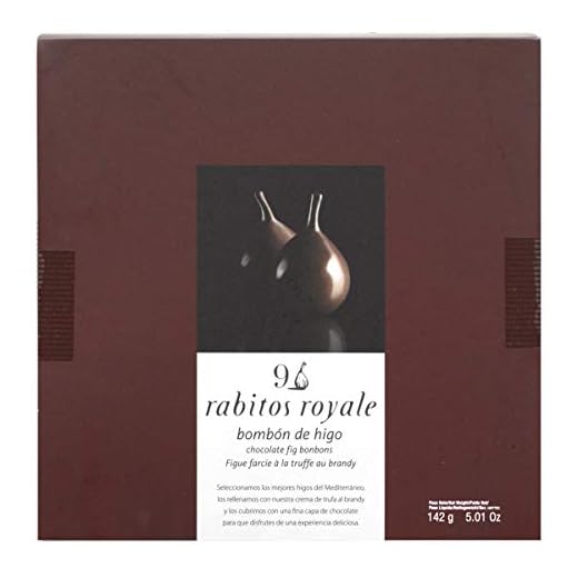 9 Rabitos Royale Original Bombones de Higos, Estuche Rojo - 142 g