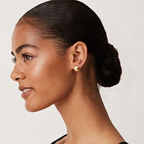 Pavoi 21A-E26-Y 14K Yellow Gold Plated 925 Sterling Silver Post Ball Huggie Earrings | Women'S Gold Plated Earrings thumb #1