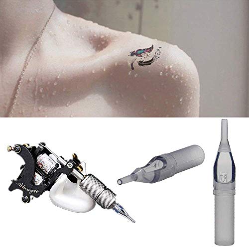 Disposable Tattoo Tips - 100Pcs Professional Tattoo Tips Assorted For 3Rl 5Rl 7Rl 9Rl 3Rs 5Rs 7Rs 9Rs 5M1 7M1 Tattoo Needles Round Flat/Magnum Sterileze Plastic Tattoo Tips For Tattoo Gun #TOP4