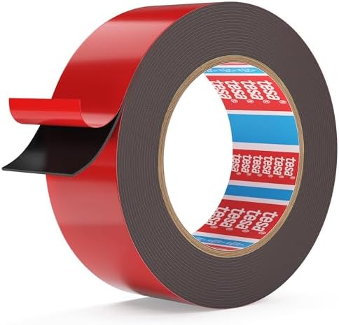 Emitever Doppelseitiges Klebeband 5,5m x 24mm Extra Starkes-6411 | Extrem Starkes Befestigungsklebeband, Hohe Haftkraft, Wasserfest, Temperaturbeständig, für Dekoration, Industrie