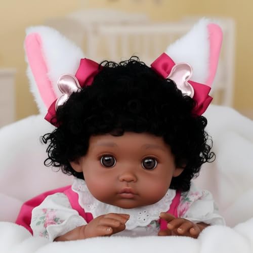 Muñeca Reborn Zahra 18 pulgadas Vinilo Realista miniatura 2