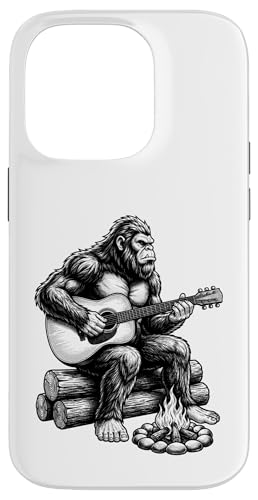 Campfire Big foot Playing Guitar Funny Sasquatch �X�}�z�P�[�X iPhone 14 Pro �p