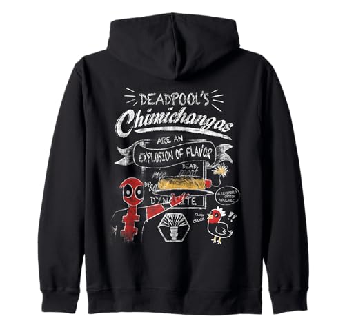 Image of Marvel Deadpool’s Chimichangas Explosion of Flavor Zip Hoodie