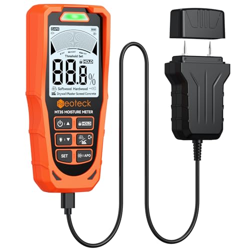 Neoteck 2 in 1 Moisture Meter 19mm Inductive Depth Wood